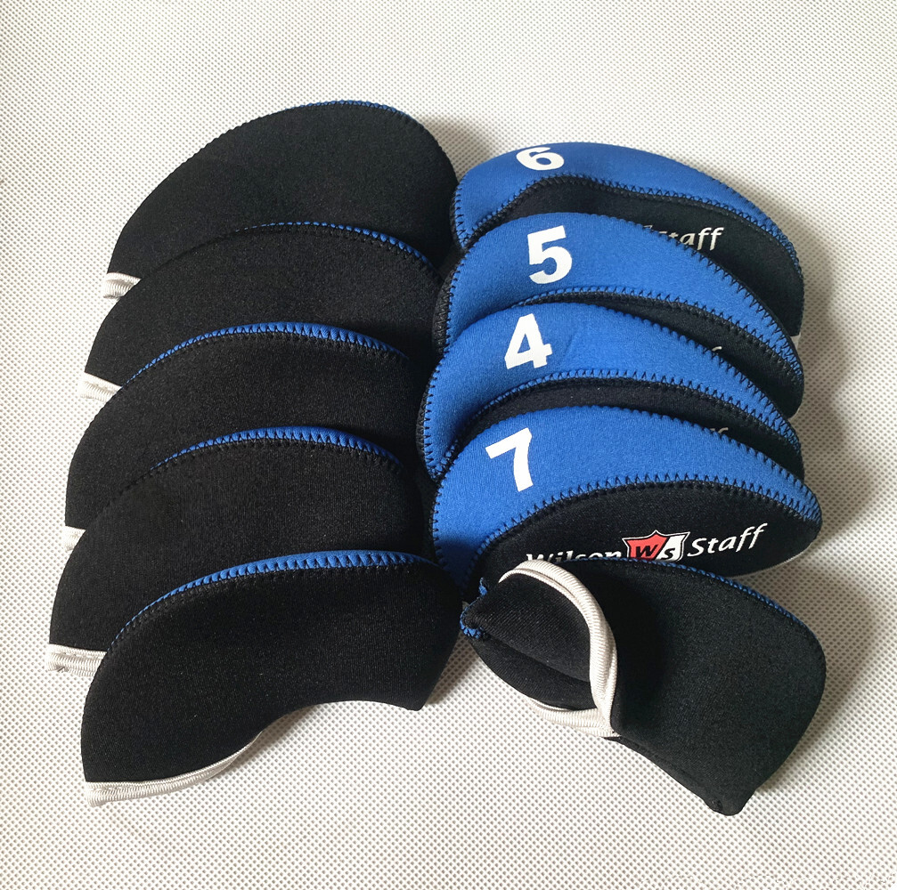 10PCS Golf Iron Headcovers for Wilson Staff Club Head Covers Caps 4LW