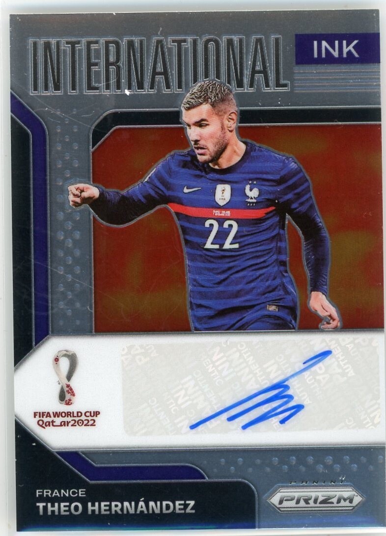 2022 Panini Prizm World Cup Qatar Soccer Autograph #I-THZ Theo Hernandez