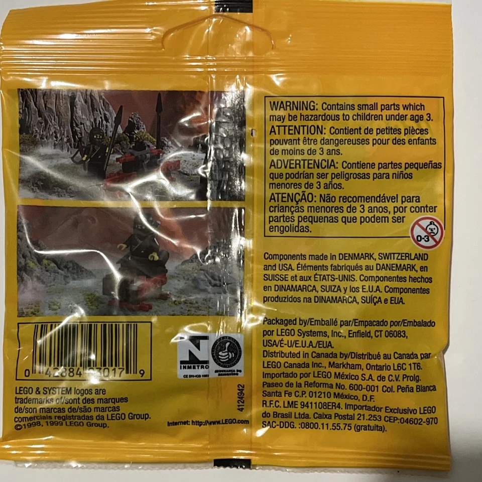 Lego System  Ninja 3017 Factory Sealed  Super Rare - Image 2 of 2