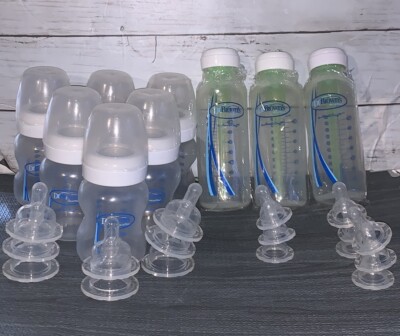 Dr Browns Anti Colic Baby Bottles Big Lot 6-5oz , 3-8oz Plus Extra Vent Parts