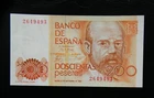 SPAIN  BANKNOTE 200 PESETAS  1980   "Clarín" Sin Serie  XF+