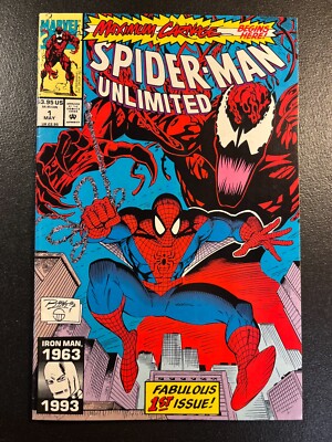 SPIDER-MAN UNLIMITED 1 KEY ISSUE 1st app SHRIEK Ally of CARNAGE Venom 1992 V 1