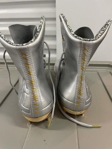 Under Armour Highlight MC LE Football Cleats Silver Gold Mens Size 13 - Picture 6 of 7