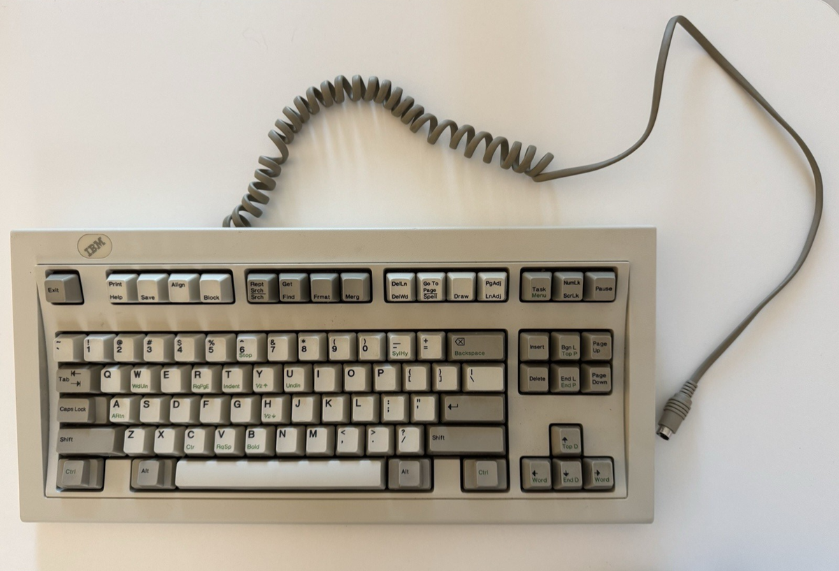 IBM Model M SSK 1392464 Keyboard Space Saving 1988 IBM Personal