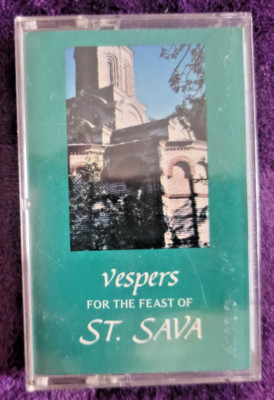Vespers for the Feast of St. Sava ~ Clergy Choir Diocese Shumadija STVL1082 RARE