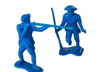 MPC Blue Revolutionary Civil War soldiers army lot vtg western toys 1960s marx 3