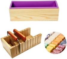 Water Resistant Wooden Soap Mold, Soap Cutter, Bread Biscuit Candle Slicer