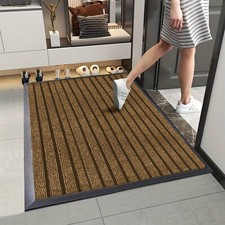 Image of Heavy Duty Non Slip Door Mat Large Indoor Outdoor Barrier Rug Floor Entrance UK