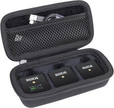 Hard Carrying Case Compatible with Rode Wireless ME Clip/Wireless GO II Dual Cha