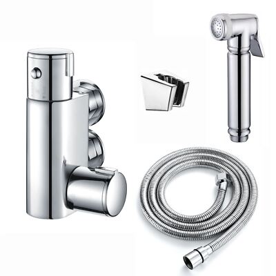 Mischventil Brausekopf Schlauchset Vito Relingventil Vertikal Chrom ENKI SH0110