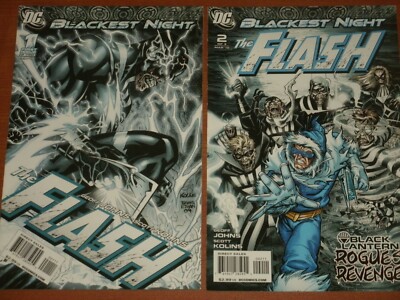 DC Comics 'Blackest Night'  THE FLASH #1 - #3 Complete Set 2009 Barry Allen