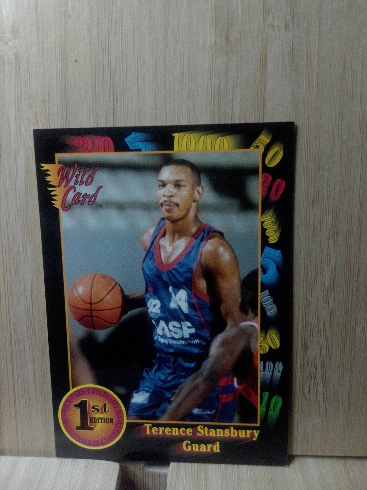 TERENCE STANSBURY🏆Topps 1992 1st Edition Wild Card 75 NBA Card🏆FREE