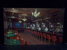 Vintage Golden Nugget Las Vegas Casino Postcard Bar Saloon Interior