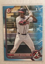 2022 Bowman Mahki Backstrom 1st Sky Blue Paper #32/499