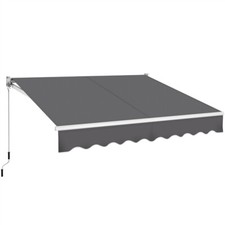 Tenda da Sole a Bracci Estensibili Avvolgibile per Balcone Retrattile Manovella