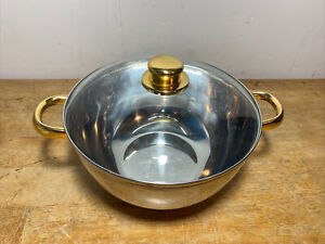 command performance gold cookware cuisine lid qt bowl ss