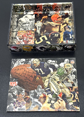Rare NFL Team Themed Hecho A Mano Cigar Box Approx. 9.25'' x 7.75'' x 2'' Limited E