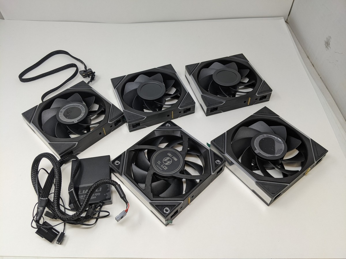 Lian Li UNI Fan TL LCD 120 Reverse Blade-with Controller, Black