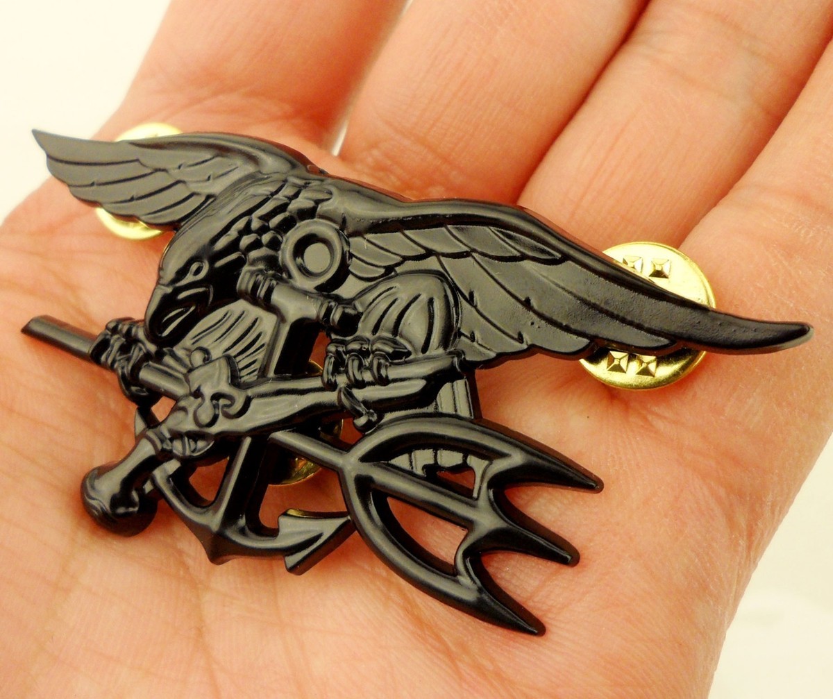ミリタリー NAVY SEAL SPECIAL New Vanguard Navy Special Warfare SEAL Full Size Gold