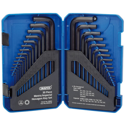 Draper 33894 metrisch/imperial AF langer Innensechskantschlüssel Sechskantschlüssel-Set