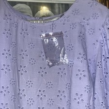 Lilac Broderie Anglaise Maxi Dress By ASOS NWT