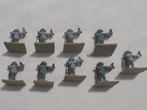 Metal Miniature Figures RPG Wargames D&D Elf Dwarf Archers #14