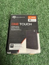 Seagate One Touch 2TB Black Portable External Hard Drive - New  Sealed