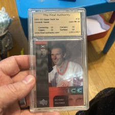 2001 UPPER DECK ICE #16 DOMINIK HASEK RED WINGS HOF PSA 10