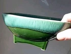 Vintage McCoy? Pottery Teal Drip Glaze/Green Rectangle Planter USA 3.75"H x 7"W