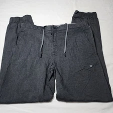 Mack Weldon For Daily Wear Joggers Pants Mens Large Gray Stretch Elastic Waist