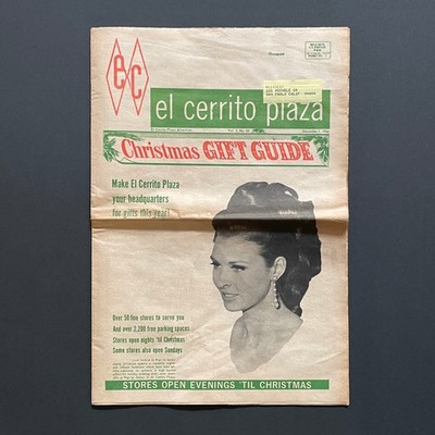 1966 El Cerrito Plaza Christmas Gift Guide Mailer   Berkeley   Richmond   CA