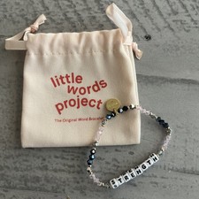 Little Words Project word bracelet strength beaded NWOT rare