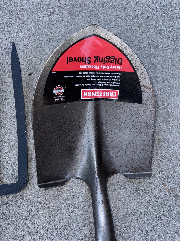 Sears Craftsman 美国和进口 NOS 红色玻璃纤维铲和挖掘叉 83496 83504 — 第 3/4 张图片