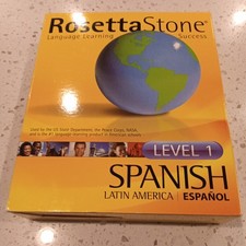 Rosetta Stone Spanish Latin America Level 1 - Full Version for MAC And Windows