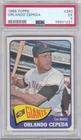 1965 Topps Baseball S.F. Giants Orlando Cepeda HOF Card #360 PSA 5 EX (1221)