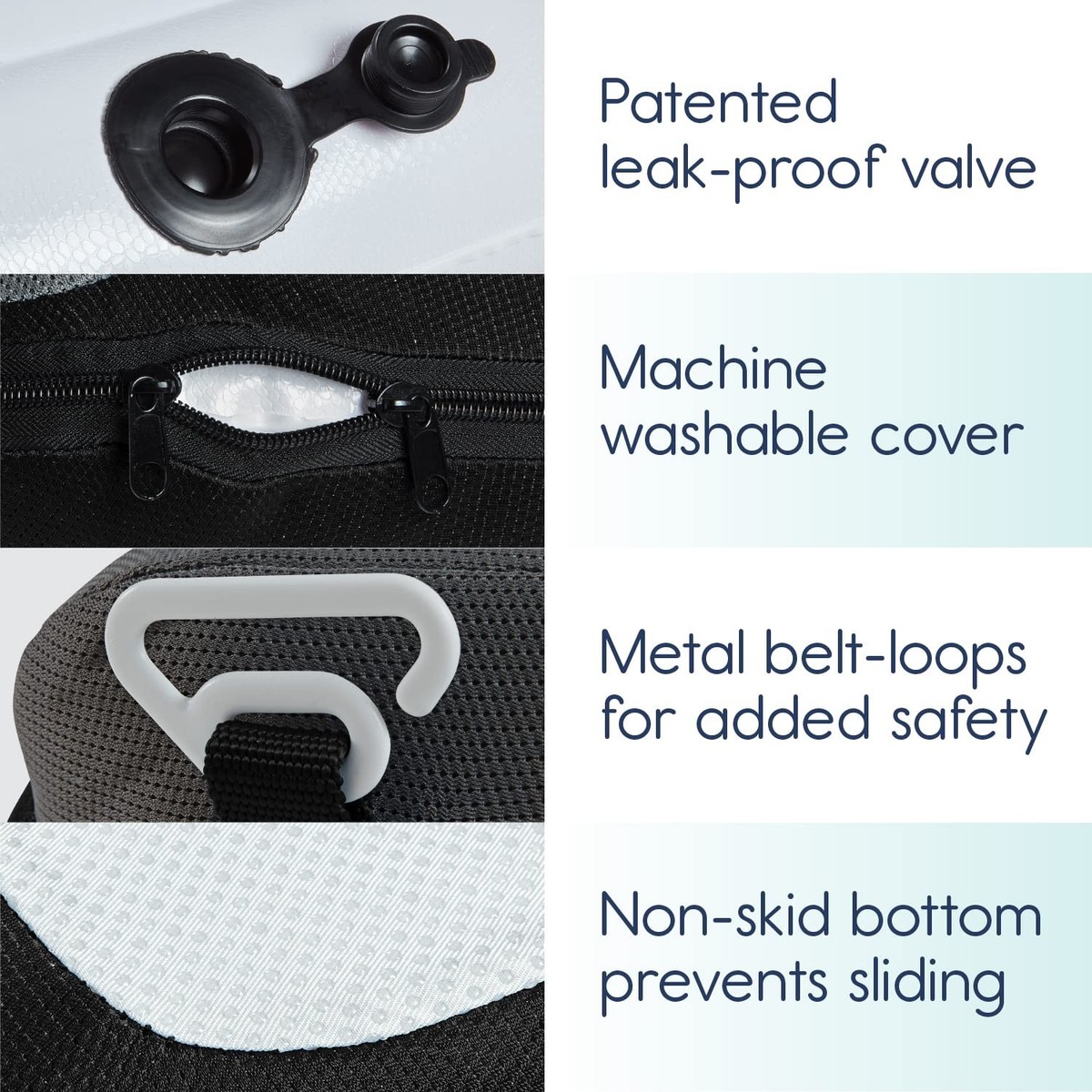 hiccapop Uberboost Inflatable Booster Car Seat Blow up Narrow