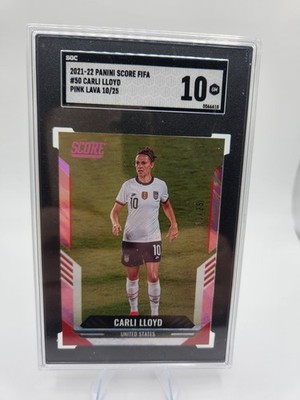 2021-22 Panini Score FIFA - Carli Lloyd #50 Pink Lava /25 SGC 10 Gem Mint 💎 