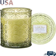 Luxury Soy Wax Candle Starlit Golden Fir Aromatherapy Home Fragrance Gift New