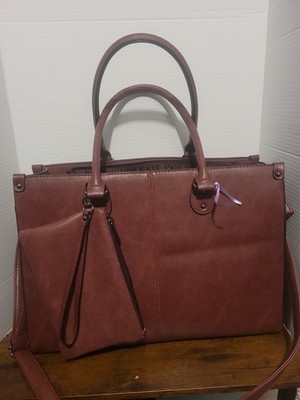 LOVEVOOK Laptop Tote & Shoulder Bag 15.6'' - Deep Purple New No Tags