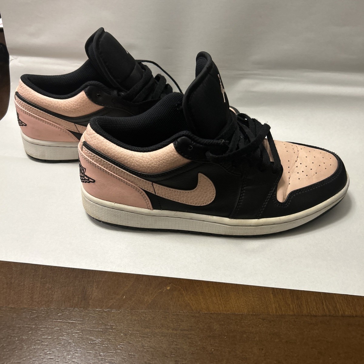 Nike Air Jordan Low Crimson Tint Pink Black Shoes 553558-034 Men’s Size