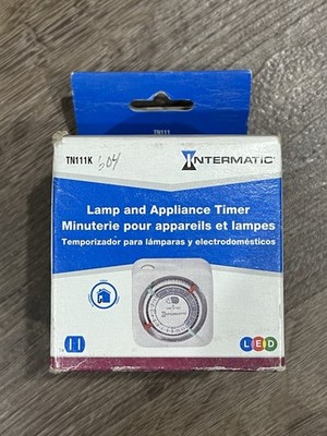 Intermatic Kitchen Timer 15 Amp 24-Hour Indoor Plug-In Timer in White (TN111K)