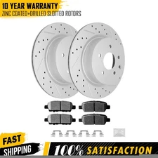 Rear Disc Rotors Brake Pads For 2008 -2012 Infiniti Ex35 G25 M45 Q40 Qx50 Maxima