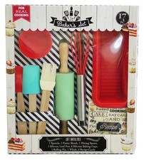 Handstand Kitchen 17-Piece Junior Baking Set with Recipes for Kids