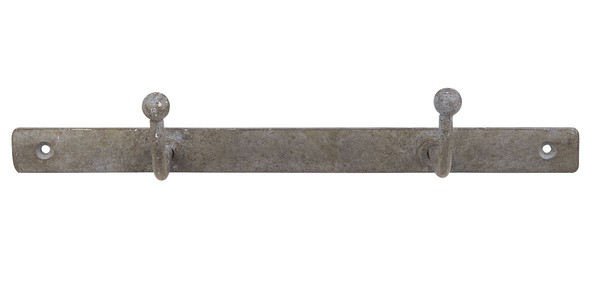 2Er Hakenleiste Wandhaken Kleiderhaken Garderobenhaken Grau Ib Laursen 7198-18-image