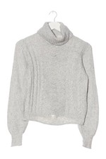 SHRINKING VIOLET Rollkragenpullover Damen Pullover Gr. DE 34 hellgrau