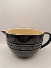 Le Creuset Black Stoneware Ceramic 2L Mixing Jug with Handle