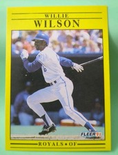 1991 Fleer - Willie Wilson #575 - Kansas City Royals 