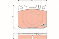 TRW BremsbelÄGe Bremsbelagsatz Vorne MERCEDES-BENZ 123 W123 S-KLASSE C126 W126