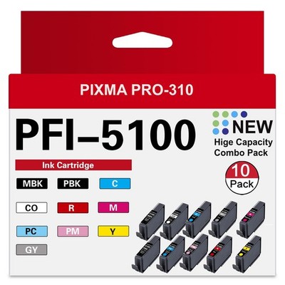 PFI-5100 Ink Cartridges - High other, MBK/PBK/C/M/Y/R/GY/PC/ PM/CO