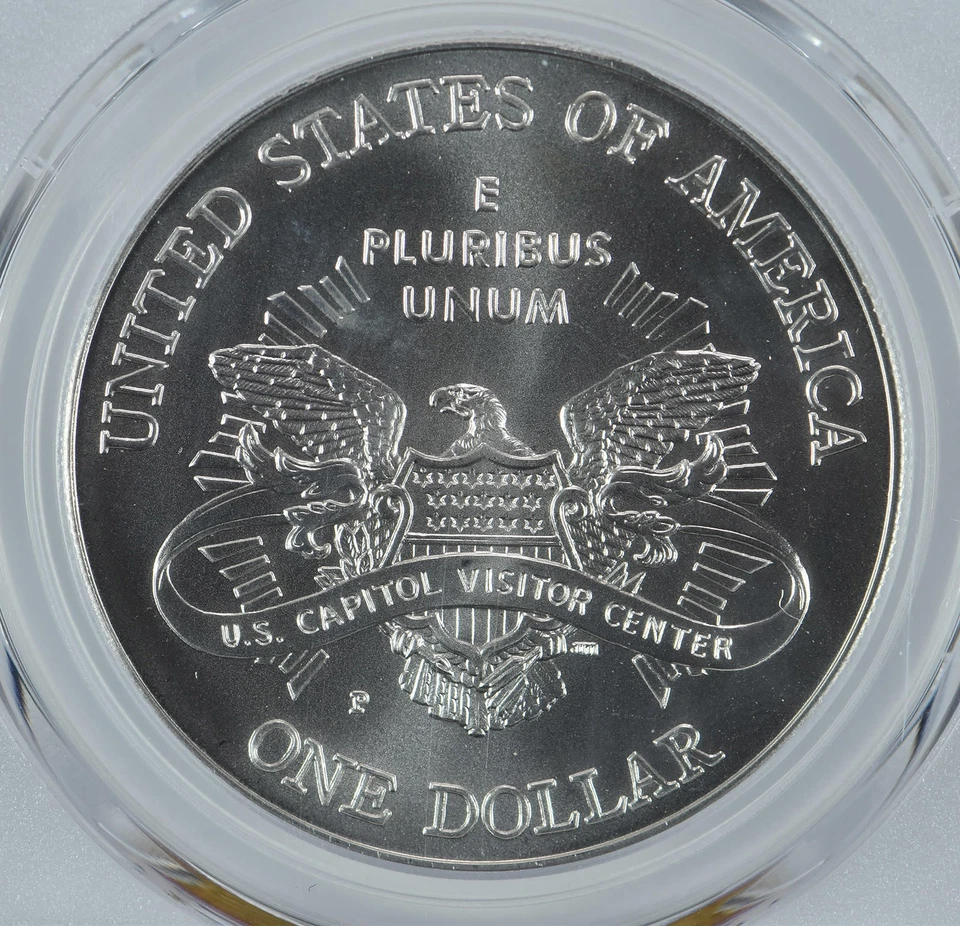 2001-P Capitol Visitor Commemorative Dollar MS69 PCGS Blue Label *2931 - Image 4 of 4